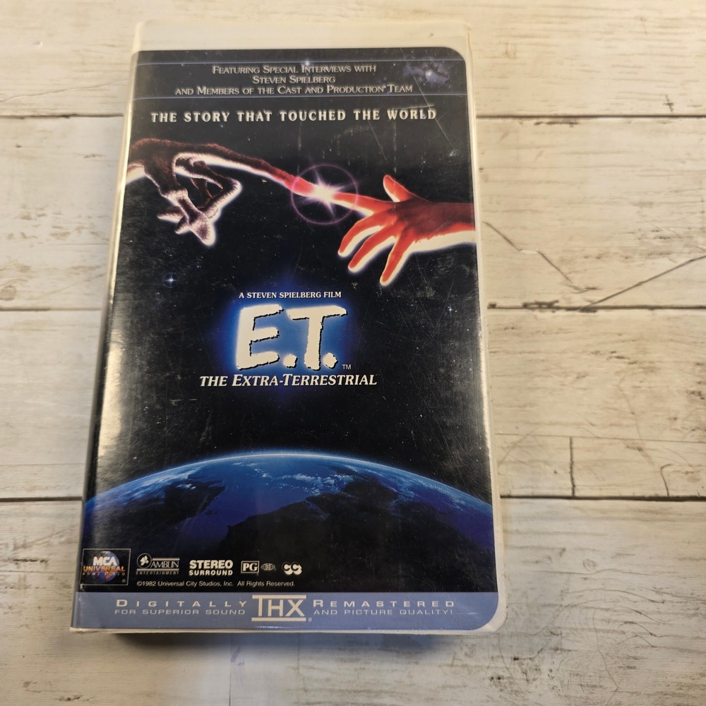 ET The Extra-Terrestrial VHS THX Remastered Steven Spielberg MCA Universal 1996
